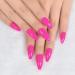 Rose Red Press On Nails - Pink Coffin Acrylic False Nails for Women - 24pcs/kit - Buy Online on GoSupps.com