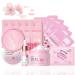 Sakura Skin Care Set Women Gift Sets Skin Care Kit with Face Cream Face Serum Eye Mask Lip Mask 5Pcs Face Sleeping Mask & 5Pcs Face Mud Mask Skin Care Routine Kit for Women