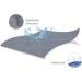 Waterproof Premium Quilted Pack n Play Sheets - 39x27 Inch Mattress Protector for Baby Foldable and Playard Mattress - Portable Mini Crib Cover - Gray - Buy Online on GoSupps.com