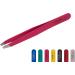 Faude Professional Tweezers for Eyebrow & Fine Hair Plucking - 9.8cm Stainless Steel & Silk Touch (Red) | International Shipping - Buy Online on GoSupps.com