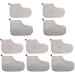 FRCOLOR 5 Pairs Wax Therapy Warm Foot Cover Beauty Wax Warmer Foot Cover Wax Bath Foot Hand Cover Mittens Kids Paraffin Wax Liners Paraffin Wax Gloves Thermal Foot Liner Wax Foot Bag Plush