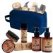 Ren e Blanche Man Bart Kit - Set consisting of shampoo conditioner oil wax and beard brush with reinforced wild boar bristles Made in Italy + Alt ax Beauty - Great gift idea