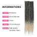 DSOAR 20 Inch Synthetic Dreadlocks Extensions - 20 Strands Soft Braided Hair Reggae Hip-Hop Style (MT1B-613#) - Buy Online on GoSupps.com