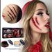  Mrisata Halloween Scar Wax Fake Blood Gel Makeup Kit Skin Wax Special Effects Scene Fake Scar Wound Molding with Spatula (A) - Buy Online on GoSupps.com