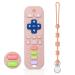 TV Remote Control Shape Silicone Toddler Teething Toys for Babies 0-24 Months Baby Teether Toys and Pacifier Clip  Boys Girls Baby Chew Toys (Pink)