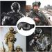 Huxychao Tactical Airsoft Goggles with 3 Interchangeable Lenses | Ballistic Safety Goggles for Shooting, Hunting, Paintball - Black - Buy Online on GoSupps.com