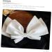 Didiseaon Bow Hairpin Hair Bow Satin Clips Bridal Hair Bow Chic Bow Headdress Bow Knot Hairpins Bow Ponytail Holders Girls Bow Hairclip Tiaras for Girls Temperament Miss White Decorate Alloy - Buy Online on GoSupps.com
