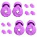 Aopigavi Ear Plugs for Sleeping 2 Pairs Earplugs for Noise Reduction 25-33dB with 16 Ear Tips Soft Silicone Noise Cancelling Ear Plugs for Sleeping Sound Sensitivity Study Work Snoring Purple