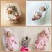 Isaken Newborn Baby Photo Costume | Soft Bathrobe & Towel Set for 0-3 Months - Girls' Pink Bath Towels for Adorable Photos - Buy Online on GoSupps.com