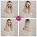 Uevies 26-Inch Long Brown & Blonde Synthetic Wig - Realistic Middle Part Ponytail for Halloween Cosplay Parties & Daily Wear - Buy Online on GoSupps.com