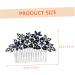 Ipetboom Dark Blue Hair Comb Wedding Headpiece Rhinestone Hair Comb Hair Accessories for Girls Hair Combs for Women Accessories Girls Hair Clips Flower Crown Wig Bride Rhinestone - Buy Online on GoSupps.com