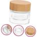 Beaupretty Bamboo Lid Cream Bottle Travel Cosmetic Containers Sugar Scrub Containers Small Jar with Lid Travel Jars Sample Jars Vial Pot Body Butters Lip Balm Frosted Glass Bottled - Buy Online on GoSupps.com