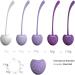 Set of 5 Premium Love Balls for Women - Medical Silicone Kegel Exercise Balls for Pelvic Floor Strengthening - Buy Online on GoSupps.com