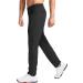 Pudolla Men's Golf Pants - Slim Fit Stretch Sweatpants with Zipper Pockets, Black, Medium - Buy Online on GoSupps.com