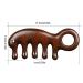 Buy Natural Sandalwood Ring-Meridian Massage Comb | 5-Tooth Acupressure Tool for Women | Head Massage Essential - Buy Online on GoSupps.com