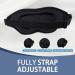 Unisex 3D Sleep Eye Masks - Zero Eye Pressure 100% Light Blocking Soft & Breathable with Adjustable Strap - Buy Online on GoSupps.com