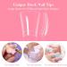 500PCS Clear Half Cover Duck Nail Tips for Acrylic Nails - Professional False Nails for Manicure Salon and DIY Home Use - Buy Online on GoSupps.com