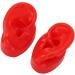 Simulated Human Ear Model Pair for Acupuncture Display - Soft & Water Resistant (Red) - Buy Online on GoSupps.com