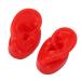 Large Base Silicone Simulated Ear Model Pair for Acupuncture in Hospitals - Red - Buy Online on GoSupps.com