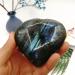 Home 75-80mm Large Blue/Yellow Labradorite Moonstone Gemstones Crystals and Spiritual Decor Stone Crystal Reiki - Buy Online on GoSupps.com
