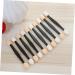 HAPINARY 50 Pcs Cosmetic Eyeshadow Eyeshadow Eyeliner Brushes Dual Sided Eyeshadow Brush Size 1 Black - Buy Online on GoSupps.com