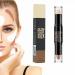 Rakiuty Contouring Makeup Concealer Contouring Stick Highlighter Stick Makeup Contouring Double-Headed Concealer Stick Natural Color