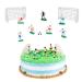 9 Pcs Football Cake Topper Football Cake Toppers Football Cake Decorations Football Decorations and Sports Themed Cakes Decorations Personalised Cake Plugin Boys Party Supplies