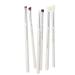 Jessup 6-Piece Eye Makeup Brush Set | Premium Eyeshadow Eyeliner & Powder Brushes - White/Silver T241 - Buy Online on GoSupps.com