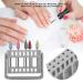 Buy 16 Holes Manicure Drill Holder Container - Nail Grinding Head Storage Box & Nail Dryer Tool | International Shipping Available - Buy Online on GoSupps.com