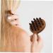 Plafope Wooden Comb - DESPRINGKAMM Wide Tooth Head Massage Tool for Women | No Static Portable & Comfortable - 12x8.3cm Brown - Buy Online on GoSupps.com