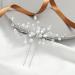 Ushiny Crystal Bride Wedding Hair Pin Silver Pearl Hair Clip Rhinestone Stylist Hair Accessories for Women and Girls - Buy Online on GoSupps.com