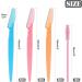 9 Pcs Eyebrow Razors & Dermaplaning Blades + Eyelash Brush Set | Unisex Face Shavers & Trimmers for Women with Cover - Buy Online on GoSupps.com