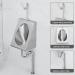 304 Stainless Steel urinals Induction Wall-Mounted Drainage Public Toilet urinals Square Wall-Mounted Men's urinals Bathroom Accessories for Homes Hotels Schools - Buy Online on GoSupps.com