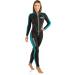 Cressi Lido Long 2mm Lady Wetsuit - Black/Azure - Ideal for Diving & Swimming - Buy Online on GoSupps.com