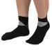 1 paire d'imprim s Argyle hydratants ramollissant cracke D Skin Gel Chaussettes de talon noir pour hommes