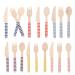 FUNZZY Wooden Cutter Disposable Fork Spoon Western Tableware Birthday Party Supplies 18 Pcs