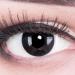Funnylens 1 pair of colored black black crazy fun black out contact lenses with strength -5.00 and + container from funnylens.Perfect for Halloween carnival carnival or carnival.