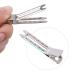 Jdesun 50pcs 1.8 Silver Metal Double Prong Hair Clips with Holes - Hairdressing Alligator Clips for Hair Extension - Set of 50 - Buy Online on GoSupps.com