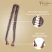 Parcelona French Lock Crystal Celluloid Brown Shell Medium Ponytail Holder Hair Clip - Buy Online on GoSupps.com