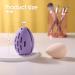 DYRENAC Silicone Makeup Sponge Holder - Reusable & Washable Travel Case | Shatterproof Beauty Blender Organizer - Purple - Buy Online on GoSupps.com