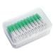 Interental brushes silicone cleaner (160 brushes) remove toothpicks.Teeny silicone brush.Clean remains of food.Green gums
