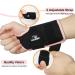 Nucamper Breathable Wristwear with Metal Stabilizer | Adjustable Wrist Bandage for Arthritis & Sprains | Lightweight Support for Men & Women - Right Hand (Balk-Rosa S/M) - Buy Online on GoSupps.com