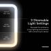 Fancii Portable LED Makeup Mirror with 3 Light Settings - Aura Go (White) - Buy Online on GoSupps.com