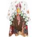 Thanksgiving Turkey Rugby Barber Cape | Adjustable Hair Cutting Cape for Adults & Kids | Autumn Maple Leaf Design - Buy Online on GoSupps.com