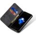 Premium Leather iPhone 15 Case | Stand Function Map Compartment & Magnetic Closure | Black Flip Cover & Protective Case - Buy Online on GoSupps.com