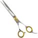 Sharf Gold Touch Pet Grooming Shear Kit - 7.5 Inch Straight & 6.5 Inch 42-Tooth Thinning Scissors - Buy Online on GoSupps.com