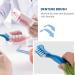 Kopinma 12 Pack Denture Toothbrush - Hard Double-Sided Denture Cleaning Brush for Effortless Care & Maintenance - Buy Online on GoSupps.com