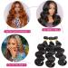 Vallbest 10A Brazilian Body Wave Bundles with Closure - 100% Unprocessed Remy Virgin Hair - 3 Bundles and Lace Closure - Natural Color - for Black Women - Buy Online on GoSupps.com