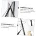 Angoily 3pcs 2 1 Eyebrow Makeup Tools Brow Pencil Triangle Pencil Makeup Accessories To Rotate Lock Cylinder 1 count (Pack of 1) Dark Brownx3pcs - Buy Online on GoSupps.com
