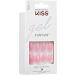 KISS Gel Fantasy Press-On Nails Glittery Pink Short Length Oval Shape 24 count - Buy Online on GoSupps.com